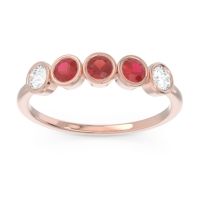 Petite Modern Bezel Saciva Ring