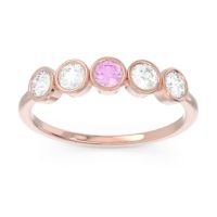 Petite Modern Bezel Saciva Ring