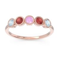 Petite Modern Bezel Saciva Ring