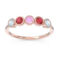 Petite Modern Bezel Saciva Ring