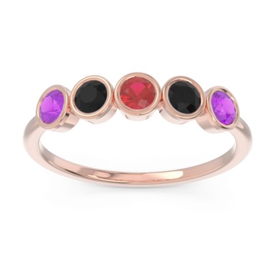 Petite Modern Bezel Saciva Ring