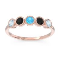 Petite Modern Bezel Saciva Ring