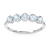 Petite Modern Bezel Saciva Ring