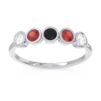 Petite Modern Bezel Saciva Ring