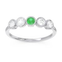 Petite Modern Bezel Saciva Ring