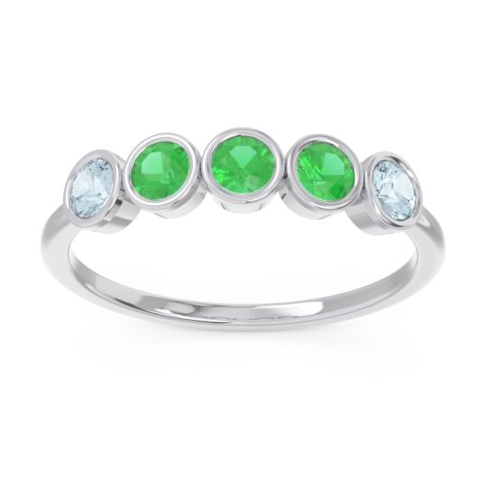 Petite Modern Bezel Saciva Ring