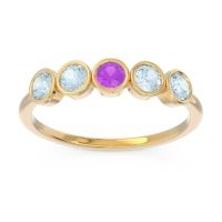 Petite Modern Bezel Saciva Ring