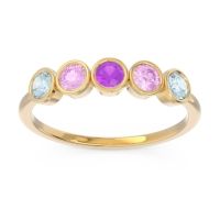 Petite Modern Bezel Saciva Ring