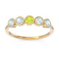 Petite Modern Bezel Saciva Ring