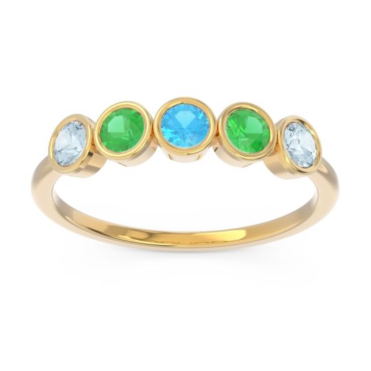 Petite Modern Bezel Saciva Ring