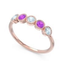 Petite Modern Bezel Saciva Ring