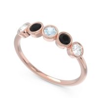 Petite Modern Bezel Saciva Ring