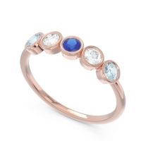 Petite Modern Bezel Saciva Ring