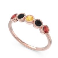 Petite Modern Bezel Saciva Ring