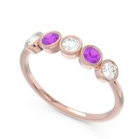 Petite Modern Bezel Saciva Ring