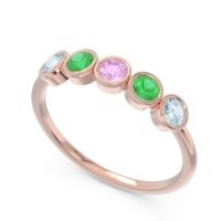 Petite Modern Bezel Saciva Ring