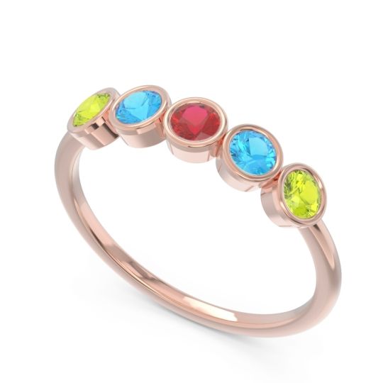 Petite Modern Bezel Saciva Ring