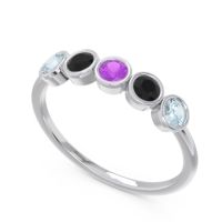 Petite Modern Bezel Saciva Ring