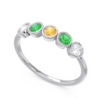 Petite Modern Bezel Saciva Ring