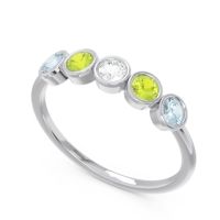 Petite Modern Bezel Saciva Ring