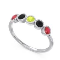 Petite Modern Bezel Saciva Ring