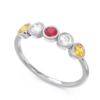 Petite Modern Bezel Saciva Ring