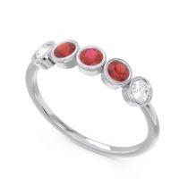 Petite Modern Bezel Saciva Ring