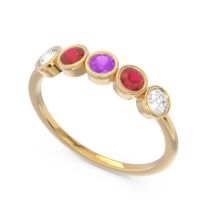 Petite Modern Bezel Saciva Ring