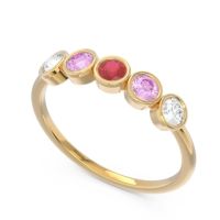 Petite Modern Bezel Saciva Ring
