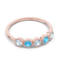 Petite Modern Bezel Saciva Ring