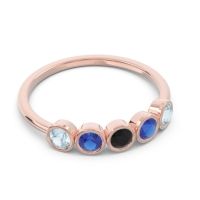 Petite Modern Bezel Saciva Ring