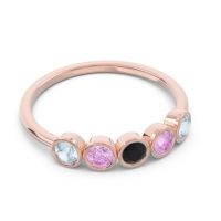 Petite Modern Bezel Saciva Ring