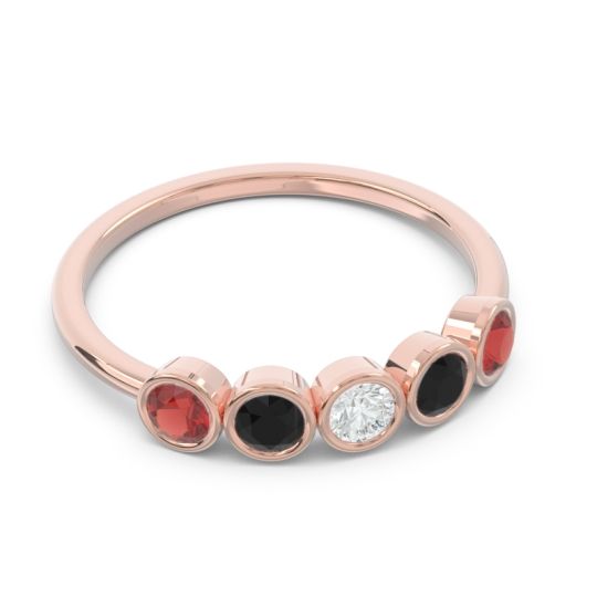 Petite Modern Bezel Saciva Ring