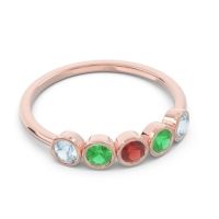 Petite Modern Bezel Saciva Ring