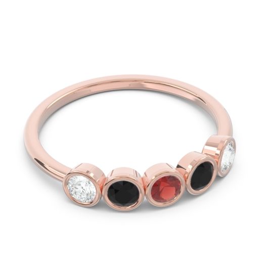 Petite Modern Bezel Saciva Ring