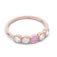 Petite Modern Bezel Saciva Ring