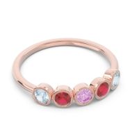 Petite Modern Bezel Saciva Ring