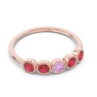 Petite Modern Bezel Saciva Ring