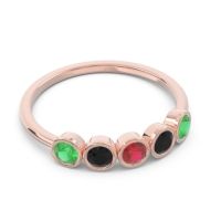 Petite Modern Bezel Saciva Ring