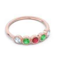 Petite Modern Bezel Saciva Ring