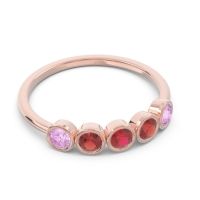 Petite Modern Bezel Saciva Ring