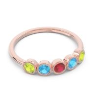 Petite Modern Bezel Saciva Ring