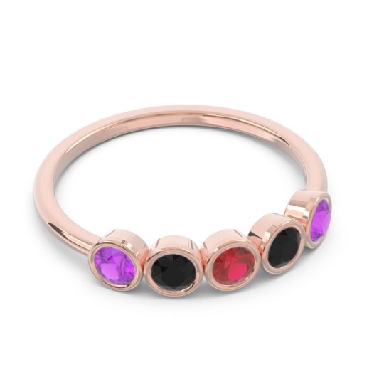 Petite Modern Bezel Saciva Ring