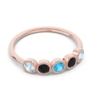 Petite Modern Bezel Saciva Ring