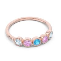 Petite Modern Bezel Saciva Ring