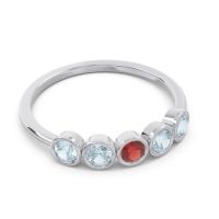 Petite Modern Bezel Saciva Ring