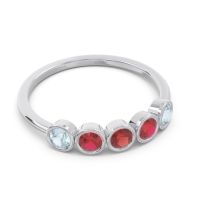 Petite Modern Bezel Saciva Ring