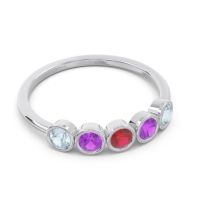 Petite Modern Bezel Saciva Ring