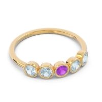 Petite Modern Bezel Saciva Ring