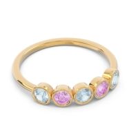 Petite Modern Bezel Saciva Ring